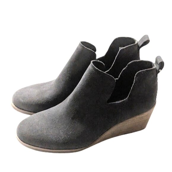 Toms Kallie Womens Cushion OrthoLite Eco Footbed Wedge Heel Bootie NWOB Size 9.5 - Picture 4 of 6